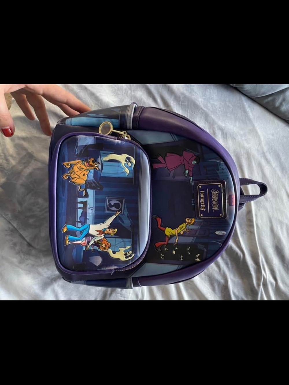 Loungefly Purple Scooby-Doo Haunted Mini Backpack